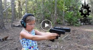 7-ми летняя девочка стреляет по-македонски