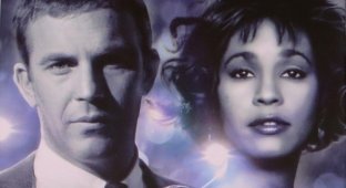 How they filmed the cult drama "The Bodyguard" with Whitney Houston (8 photos + 1 video)