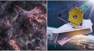 The James Webb Telescope took a picture of an exploding star (4 photos)