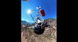 Запутался в двух парашютах