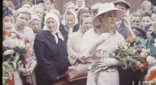  Модели с Dior fashion show в Москве в июне 1959 года (11 фото)