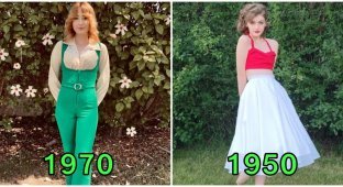 Пользователи показали, что олдскульные наряды, которым больше 50 лет и сегодня выглядят стильно (15 фото)