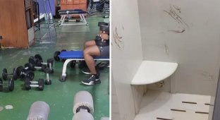 13 photos from gyms that will inspire anyone to never go to them (14 photos)