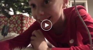 The boy decided to film Santa Claus with a hidden camera, but someone else came
