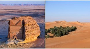 Три цікаві місця Саудівської Аравії і як вони з'явилися серед пустелі (4 фото)