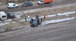В Великом Новгороде 16-летний подросток устроил серьезную аварию (4 фото)