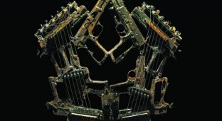 Музыкальные инструменты из оружия (9 фото)