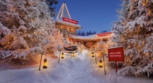 Три бесплатных дня в хижине Санта-Клауса в Финляндии (3 фото)