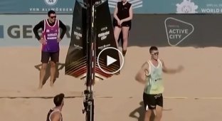Stylish beach volleyball cheat