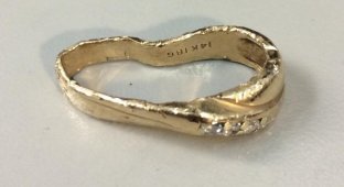 Обручальное кольцо, побывавшее в измельчителе мусора (18 фото)