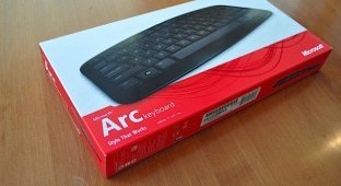 Microsoft Arc Keyboard - галерея живых фото