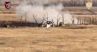 Aerobombers of the 79th Special Airborne Brigade finish off abandoned enemy equipment and surviving occupiers from drones