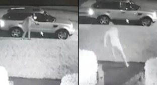 Видео: "Голый ниндзя" защитил свою машину от вора (10 фото + 1 видео)