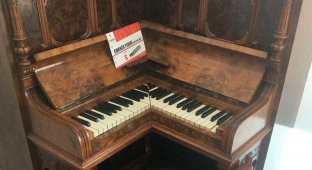 Corner piano - true or fake? (5 photos)