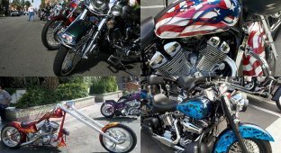 Мотоциклы и солнечный свет: мотофестиваль “Американская жара” (50 фото)