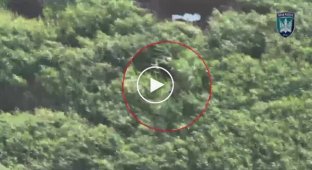 A Russian attack aircraft hit in the back by Ptahi Madyar