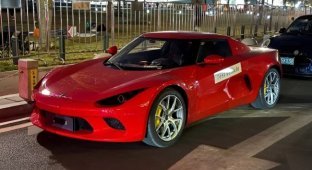 New Chinese sports car from Xiaomi was photographed without camouflage (7 photos)