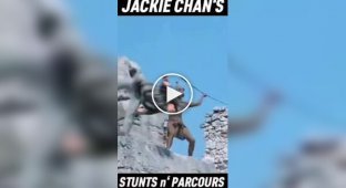 Stunts performed by the legendary Jackie Chan