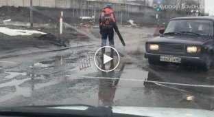 Современный ремонт дороги в Курске
