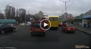 Разборки между военными и обычными водителями в Киеве