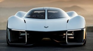 The concept of the future electric sports car Chevrolet Corvette (18 photos)