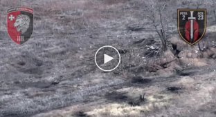 Soldiers of the 63rd Mechanized Infantry Brigade hit the occupiers' positions with a ground drone