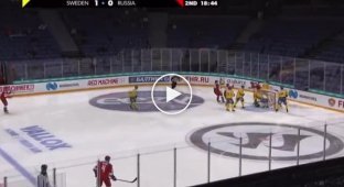 16-year-old forward of the Russian national team Matvey Michkov scored a fantastic goal