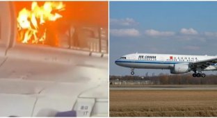 Пауэрбанк поджег самолёт на высоте 10 км (2 фото + 2 видео)