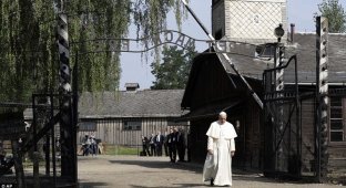 Папа римский посетил Освенцим и помолился за жертв лагеря смерти (35 фото)