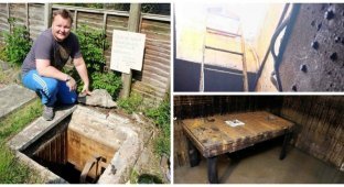 Британец обнаружил у себя в саду бункер времен Второй мировой (7 фото)