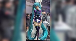 A computer in the shape of Hatsune Miku