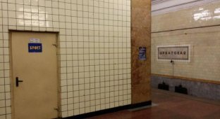 Буфет советских времен на станции московского метро (5 фото)