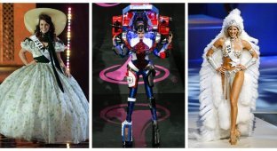 Как менялся  «национальный костюм» США на конкурсе «Мисс Вселенная»  за последние 20 лет (27 фото + 1 видео)