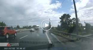 Лихой водитель МАЗа устроил ДТП под Нижним Новгородом