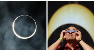 NASA posted footage of a rare “ring-shaped” solar eclipse (3 photos + 3 videos)