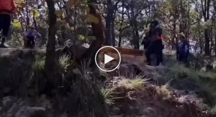 Failed bike jump