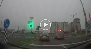 No one is sorry. Collision of two cars in Minsk