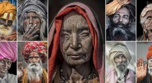 Лицо бедности в портретах индийских нищих (16 фото)