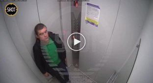 Российский гопник наплевал в лифте на штраф 15 долларов