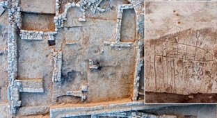 Israeli archaeologists have discovered drawings left by Christians 1,500 years ago (5 photos)