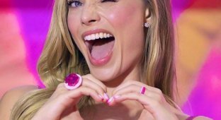 Margot Robbie celebrated her 33rd birthday in Barbie style (6 photos + video)