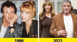 Famous couples in their youth and today (13 photos)