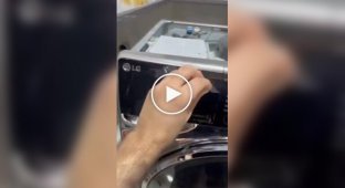 This is what a fake washing machine looks like