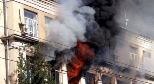 Крупный пожар в Москве (22 фото + видео)