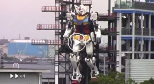 В Японии провели тест огромного робота Гандама