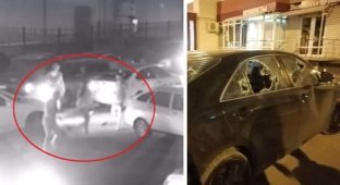 Дорожный конфликт в Воронеже обернулся резней водителей и расстрелом машины (7 фото + 2 видео)