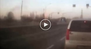 В Комсомольске-на-Амуре автомобилистка подлетела на отбойнике и оказалась на встречной полосе