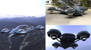 Air car from Lazzarini Design studio, capable of accelerating up to 750 kilometers per hour