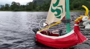 Girl built a boat from Zelda to fulfill her childhood dream