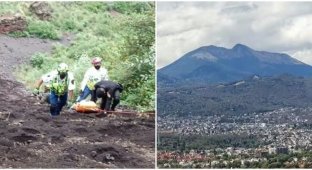 В Мексике ребенок свалился в кратер вулкана и чудом остался цел (3 фото)